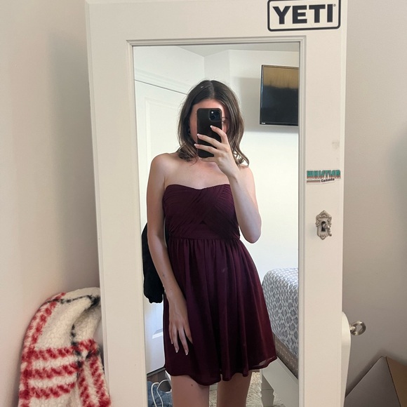 FOREVER 21 Red Strapless Dress - Picture 7 of 8